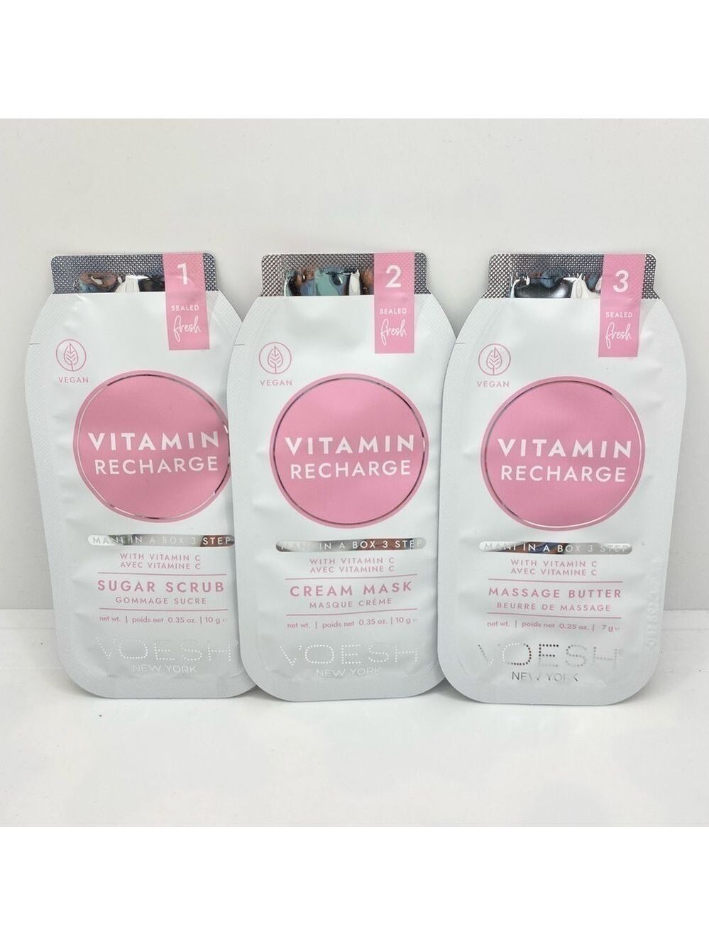 Voesh Mani Moments Mani In A Box Duo Green Tea Detox & Vitamin Recharge New - Picture 7 of 7